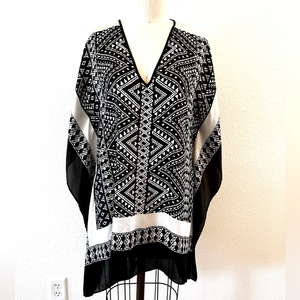 MICHAEL Michael Kors Black & White Kaftan